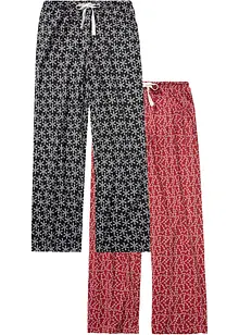 Pantaloni pigiama lunghi (pacco da 2), bonprix