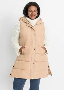 Gilet imbottito con cappuccio, bonprix