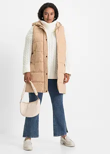 Gilet imbottito con cappuccio, bonprix