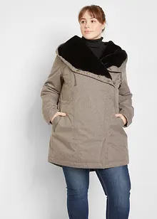 Parka tecnico con pile teddy, bonprix