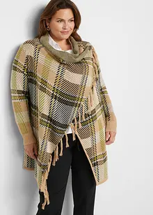 Cardigan di maglia lungo con frange, bonprix