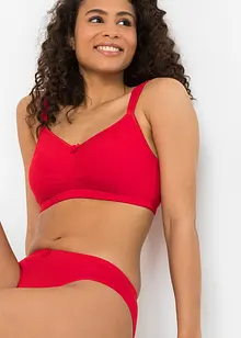 Reggiseno senza ferretto con cotone (pacco da 3), bonprix