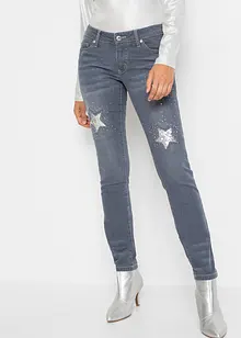 Jeans skinny con stelle, bonprix