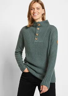 Maglione strutturato con bottoni, bonprix