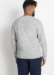 Maglia melange a manica lunga in misto cotone (pacco da 3), bonprix