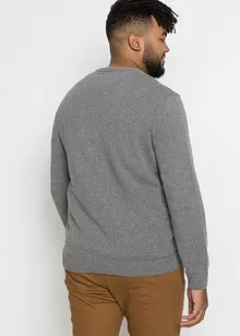 Maglione a girocollo con cotone riciclato, bonprix