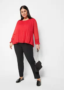 Pantaloni con pinces ed elastico in vita, bonprix