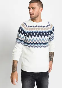 Maglione norvegese con poliacrilico riciclato, bonprix