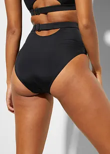 Slip a vita alta per bikini regolabile in poliammide riciclata, bonprix