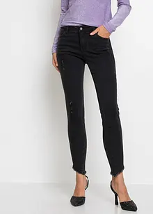 Jeans skinny elasticizzati, vita media, bonprix