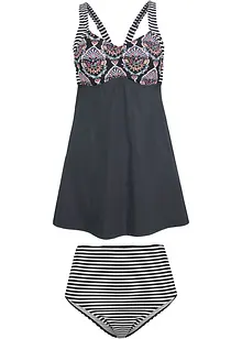 Tankini lungo con slip a vita alta (set 2 pezzi), bonprix
