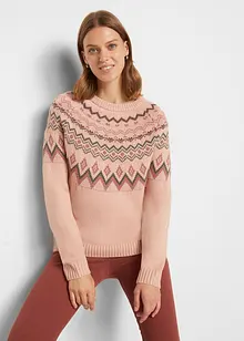 Maglione norvegese accollato, bonprix