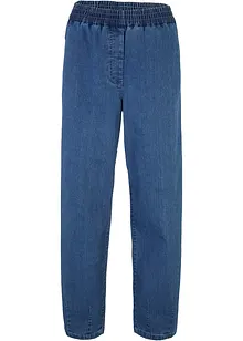 Mom jeans con cinta comoda, vita alta, bonprix