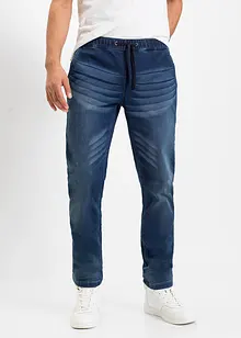 Jeans di felpa slim fit, straight, bonprix