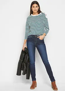 Jeans skinny elasticizzati, vita media, bonprix