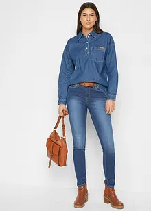 Jeans elasticizzati skinny, vita media, bonprix