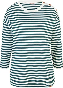 Maglia a maniche lunghe oversize con bottoni, bonprix