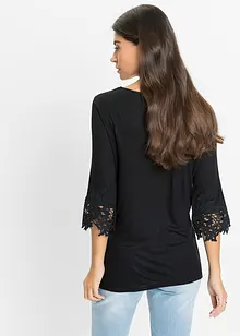 Maglia con pizzo, bonprix