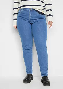 Mom jeans elasticizzati, a vita alta, bonprix