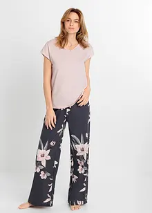 Pigiama con pantaloni larghi, bonprix