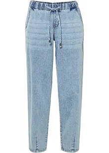 Jeans barrel shape con cinta comoda, vita media, bonprix