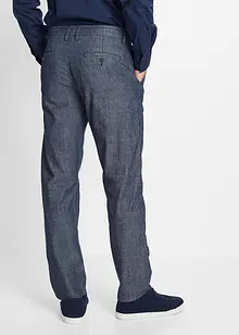 Pantaloni chino regular fit in chambray, straight, bonprix