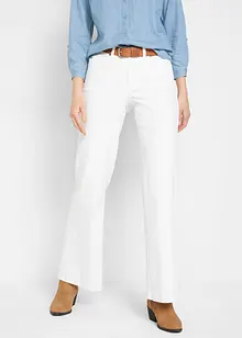 Jeans elasticizzati wide leg, vita media, bonprix