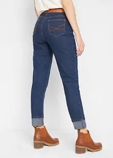 Jeans boyfriend alla caviglia, vita media, bonprix