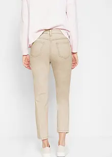 Pantaloni in twill cropped in look usato, bonprix