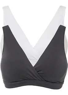 Reggiseno allattamento senza ferretto con cotone biologico (pacco da 2), bonprix