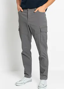 Pantaloni cargo elasticizzati slim fit straight, bonprix