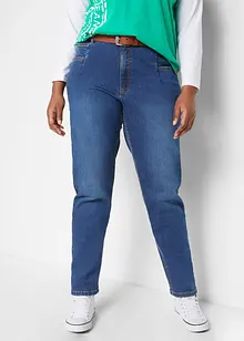 Mom jeans elasticizzati, a vita alta, bonprix