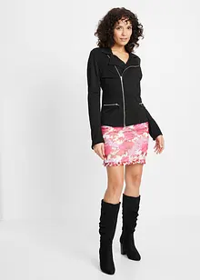 Cardigan in jersey stile biker, bonprix