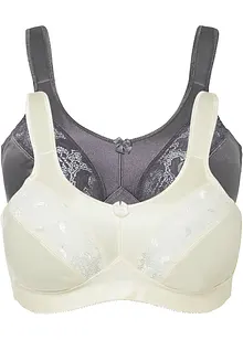 Reggiseno contenitivo senza ferretto (pacco da 2), bonprix