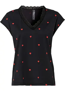 Maglia fantasia in puro cotone, bonprix