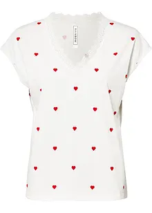 Maglia fantasia in puro cotone, bonprix