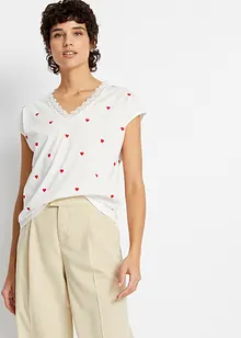 Maglia fantasia in puro cotone, bonprix