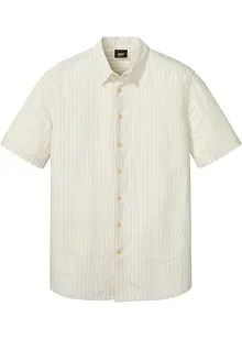 Camicia a maniche corte in misto lino, bpc bonprix collection