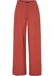 Pantaloni a palazzo in misto lino extra lunghi, bonprix