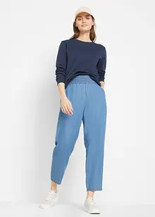 Mom jeans a vita alta con cotone biologico, bonprix