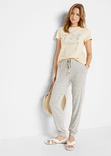 T-shirt basic con stampa (pacco da 2), bonprix