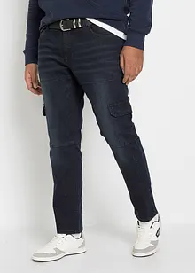 Jeans elasticizzati cargo slim fit, straight, bonprix