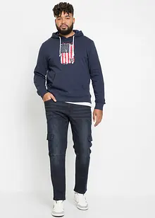 Jeans elasticizzati cargo slim fit, straight, bonprix