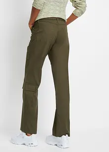 Pantaloni cargo in misto cotone elasticizzato, bonprix