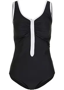 Costume intero con cerniera e effetto modellante leggero, bonprix