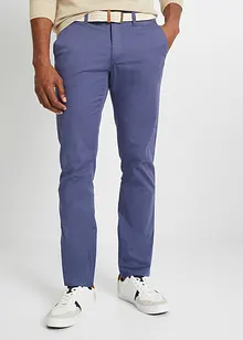 Pantaloni chino elasticizzati con cintura regular fit, straight, bonprix