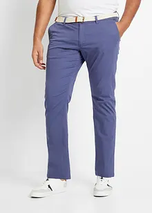 Pantaloni chino elasticizzati con cintura e taglio comfort regular fit, straight, bonprix