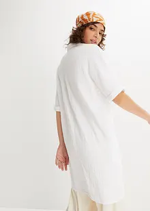 Camicia lunga oversize in mussola di cotone, bonprix
