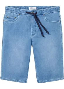 Bermuda di jeans in felpa con taglio comfort, regular fit, bonprix