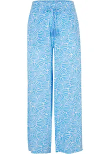 Pantaloni crinkle a palazzo con cinta comoda a vita alta, bpc bonprix collection